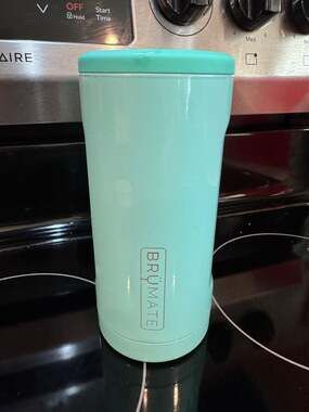 BrüMate Hopsulator Slim 12 oz Can Cooler in Seafoam